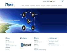 Tablet Screenshot of 7layers.com